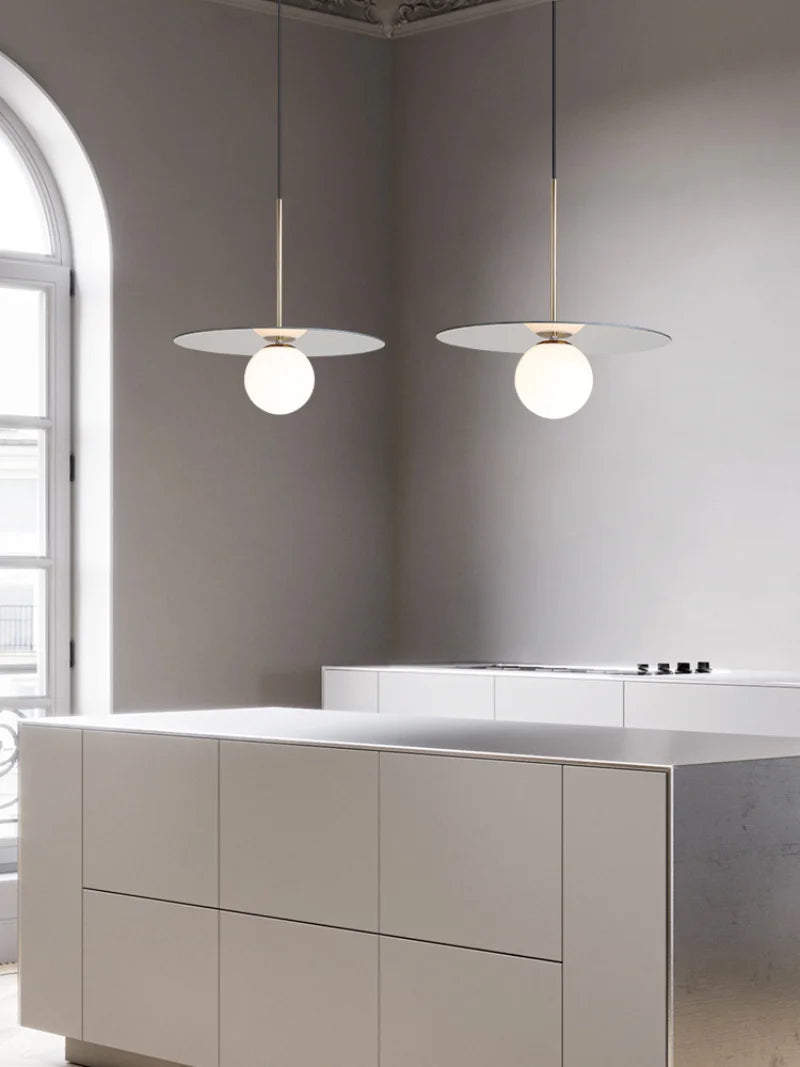 Orion Disc Globe Pendant Light