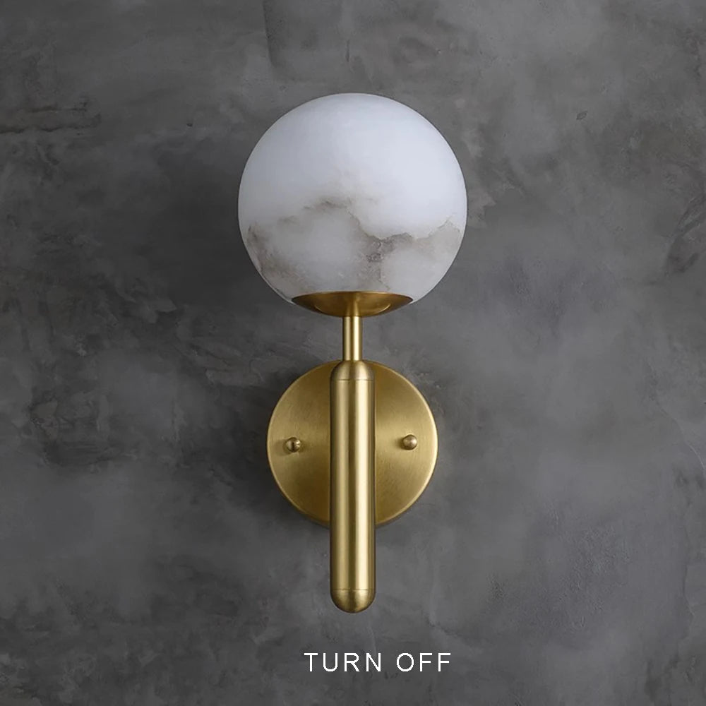 Daphne Laurel Alabaster Wall Sconce