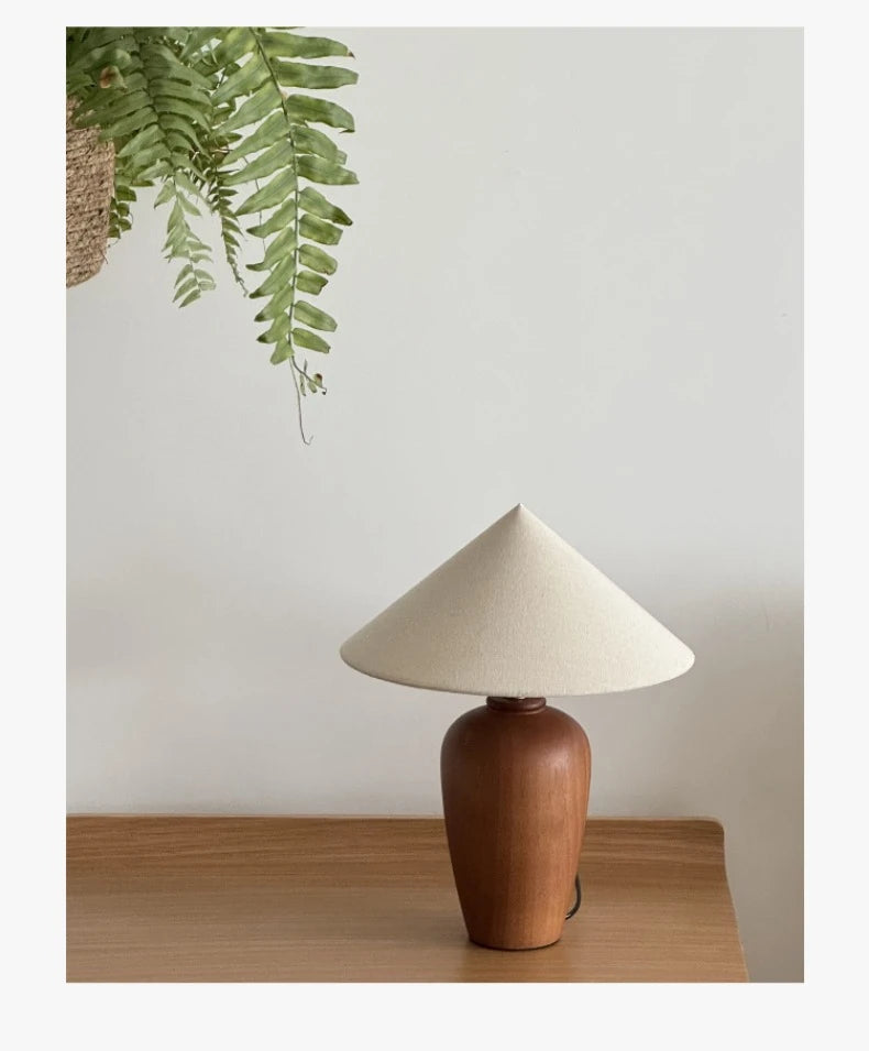 Alden Walnut Wood Table Lamp