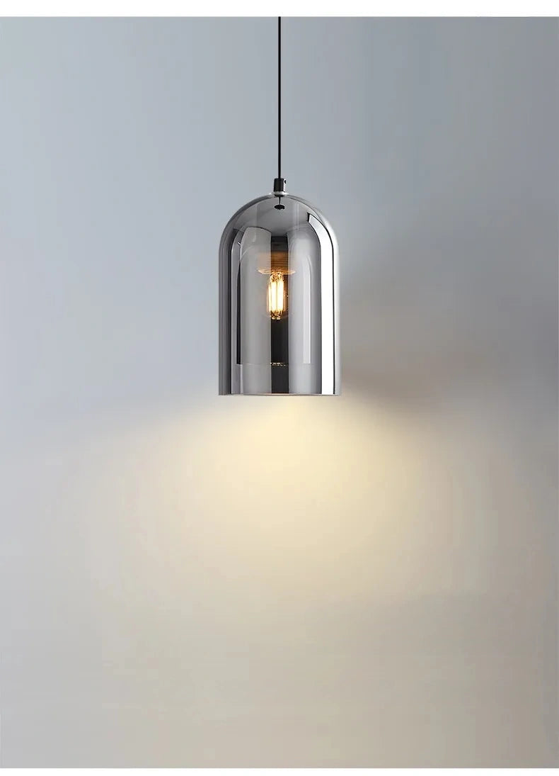 Scandinavian Dome Glass Pendant Light