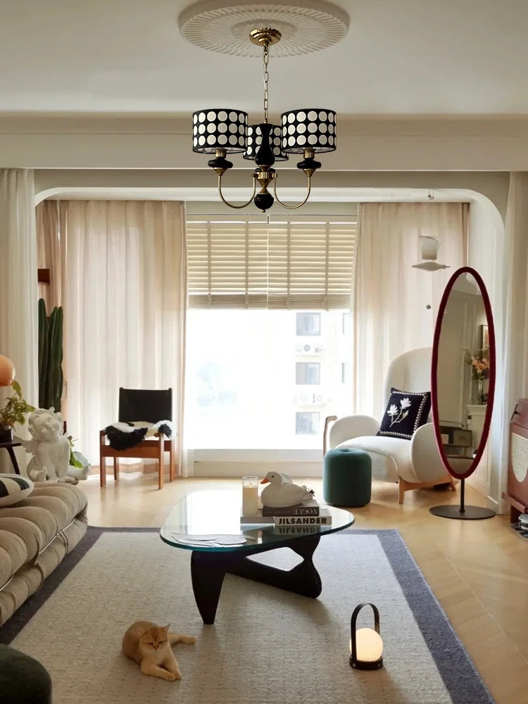 Colette Mid-Century Polka Dot Chandelier