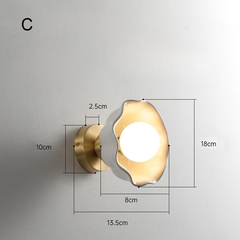 Alice Ceramic Wall Light with Switch