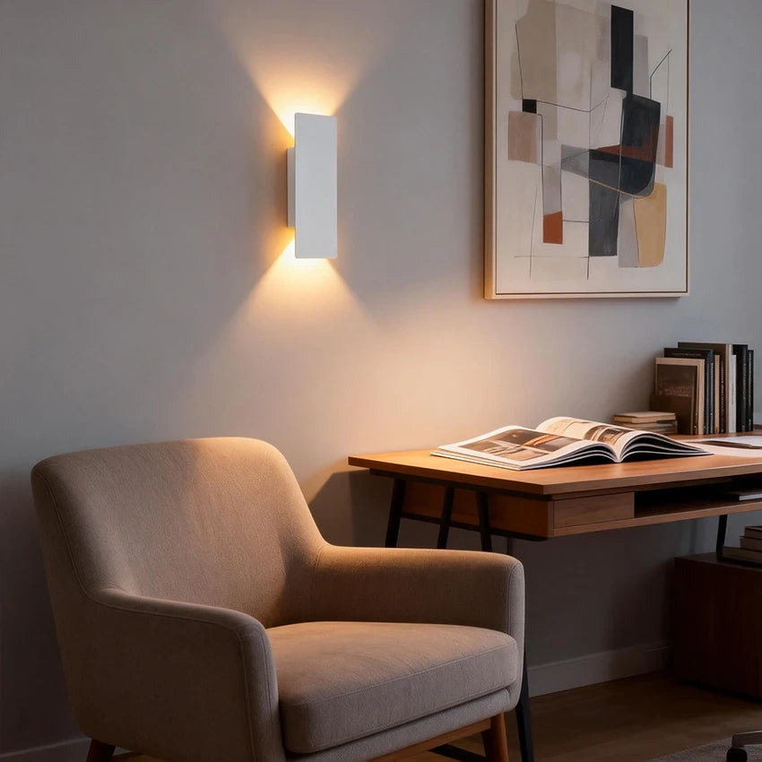 Minimalist Rectangular Up & Down Waterproof LED Wall Light