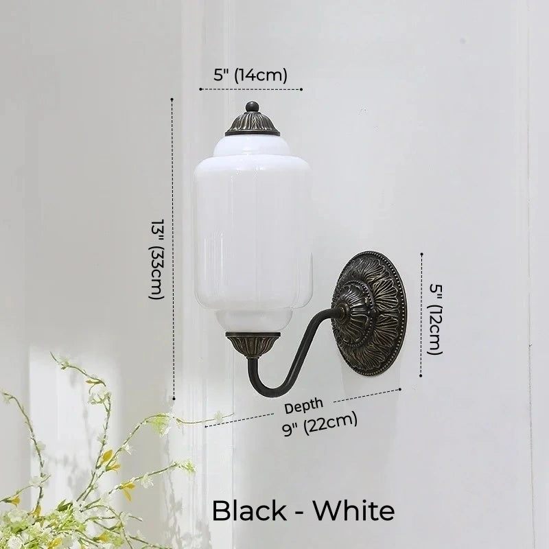 Camille Ribbed Glass Wall Sconce