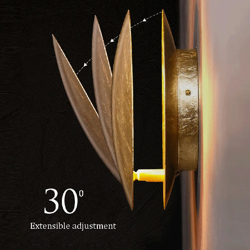 Moon Phase Metal Wall Lamp