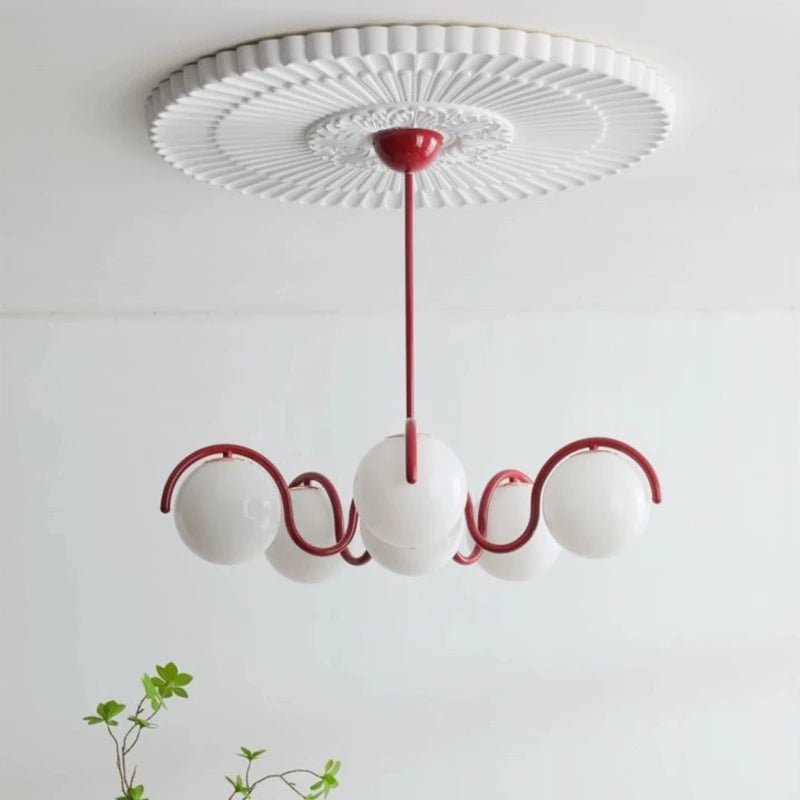 Colette 6-Globe Glass Pendant Light