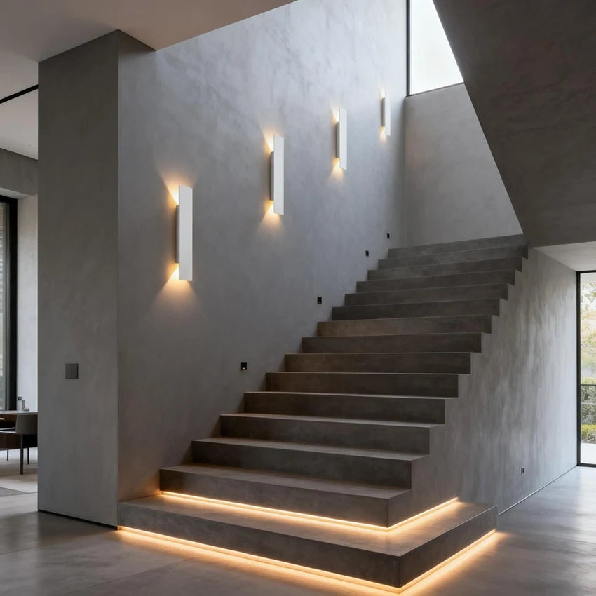 Minimalist Rectangular Up & Down Waterproof LED Wall Light