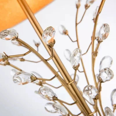 Sylvara Gold Branch Crystal Table Lamp
