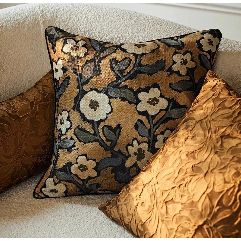 Antique Tibetan Tiger Motifs Decorative Pillow case