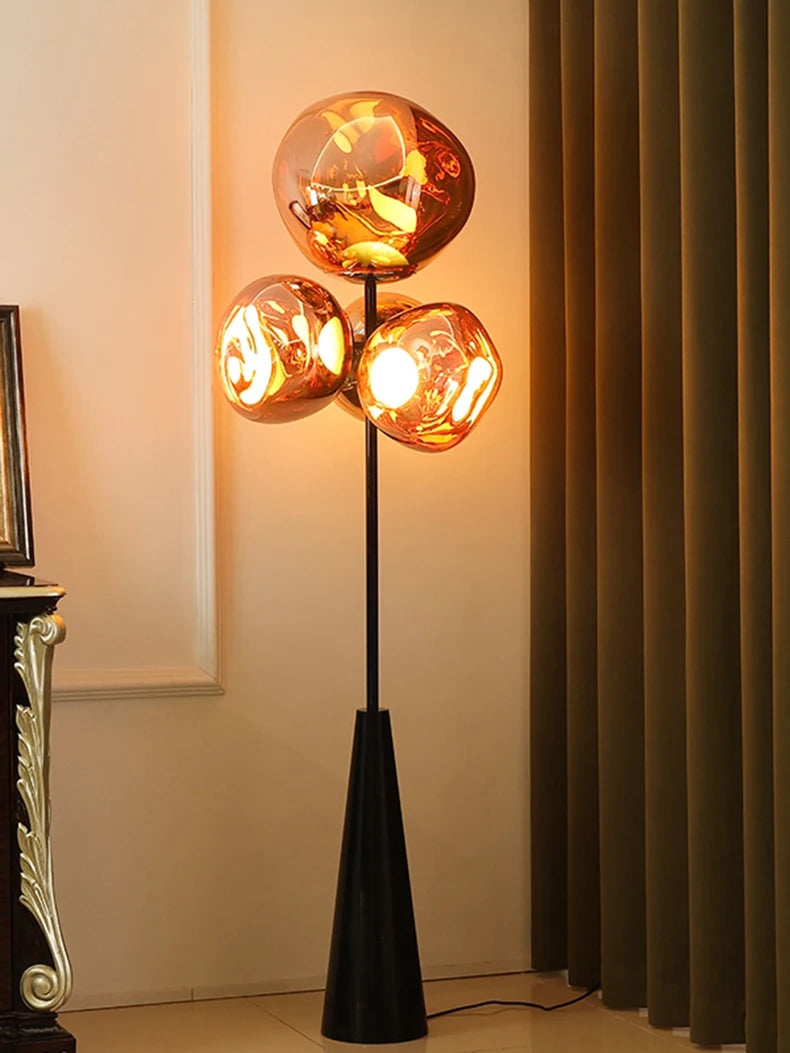 Tambora Lava Floor Lamp, Bulb Version