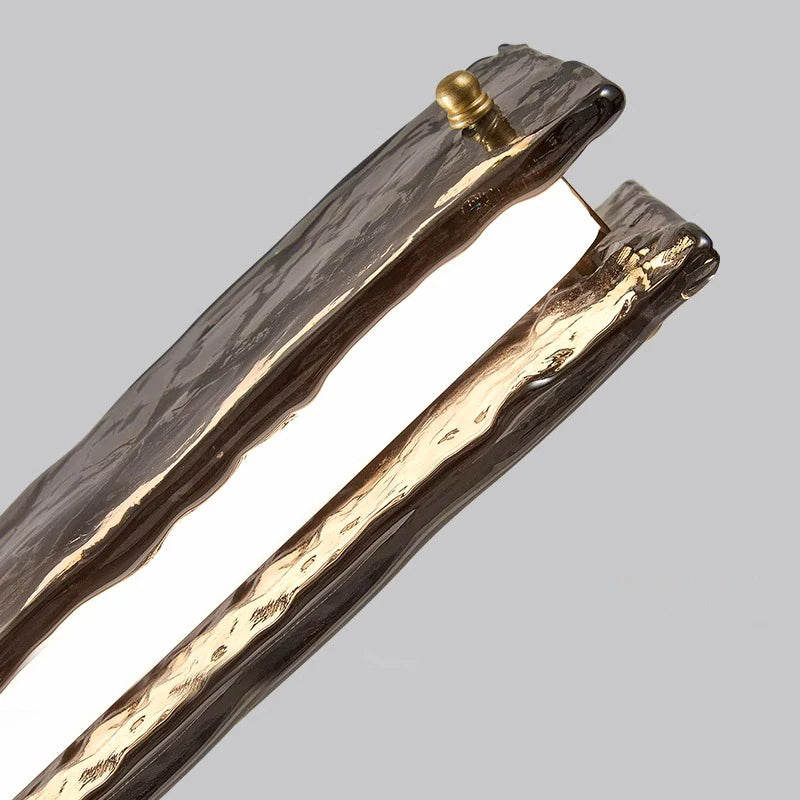 Bling Textured Glass LED Pendant Light for Dining Room