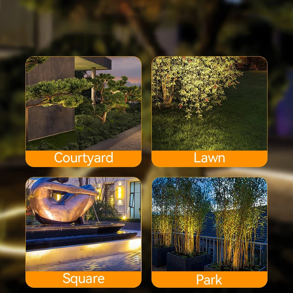 Solar LED Halo Tree Uplight