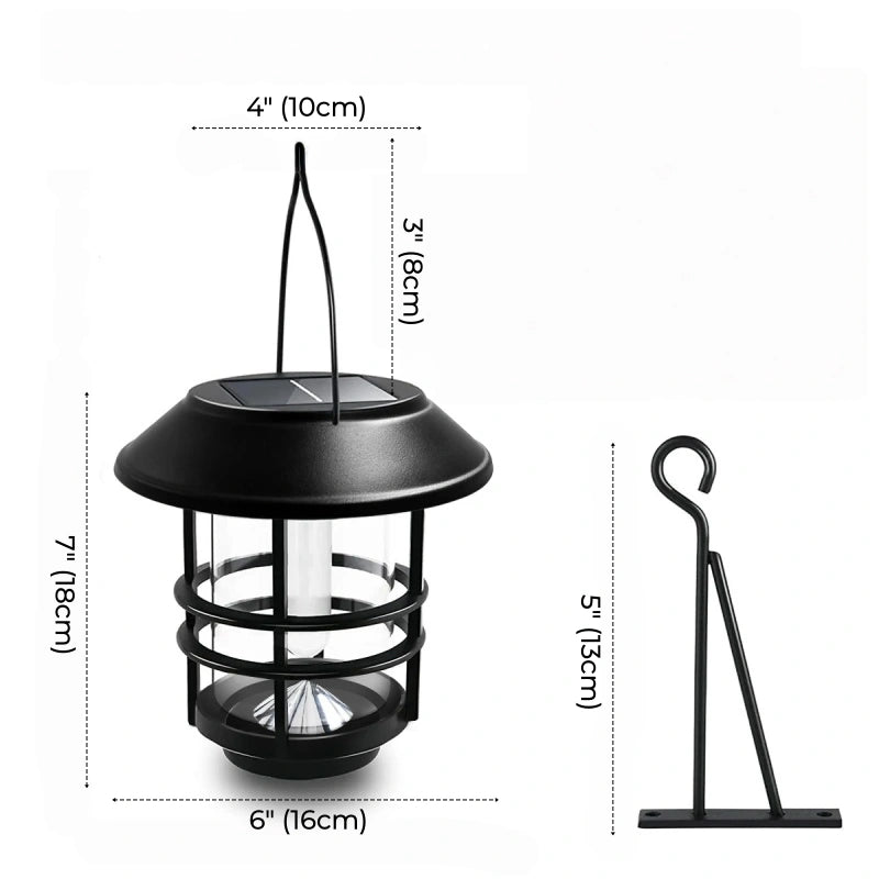 Ashford Flickering Flame Solar Wall Lantern