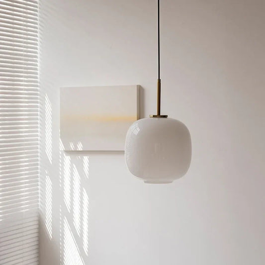 Alba Milk White Glass Pendant Light