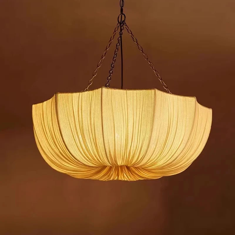Aurelie Pleated Fabric Pendant Light