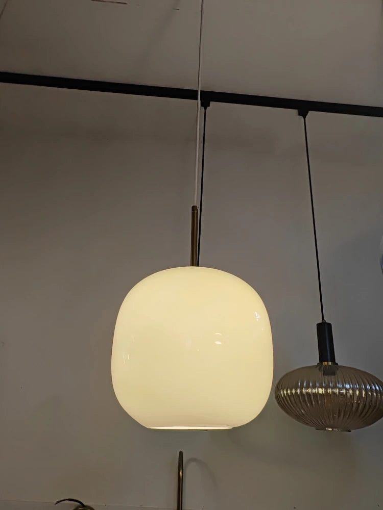 Alba Milk White Glass Pendant Light