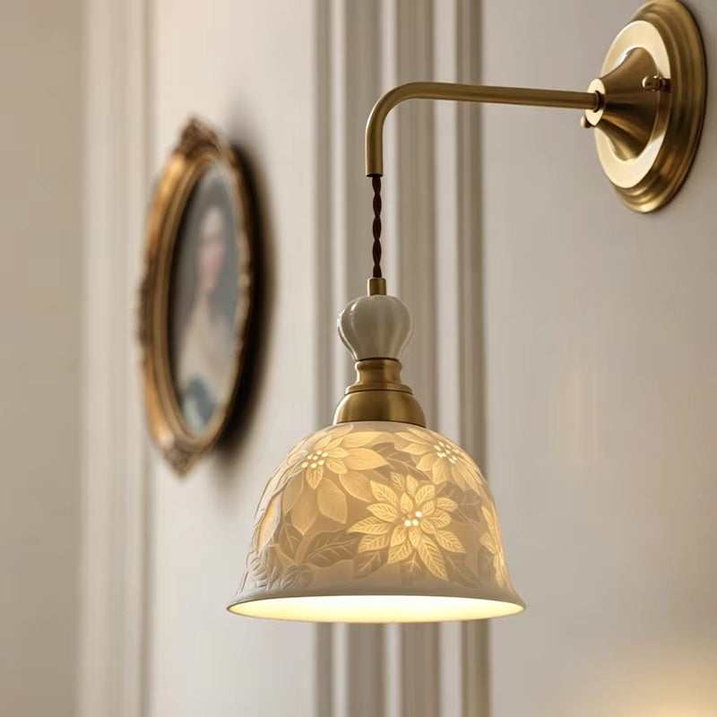 Delphine Floral Ceramic Wall Lamp & Pendant Light
