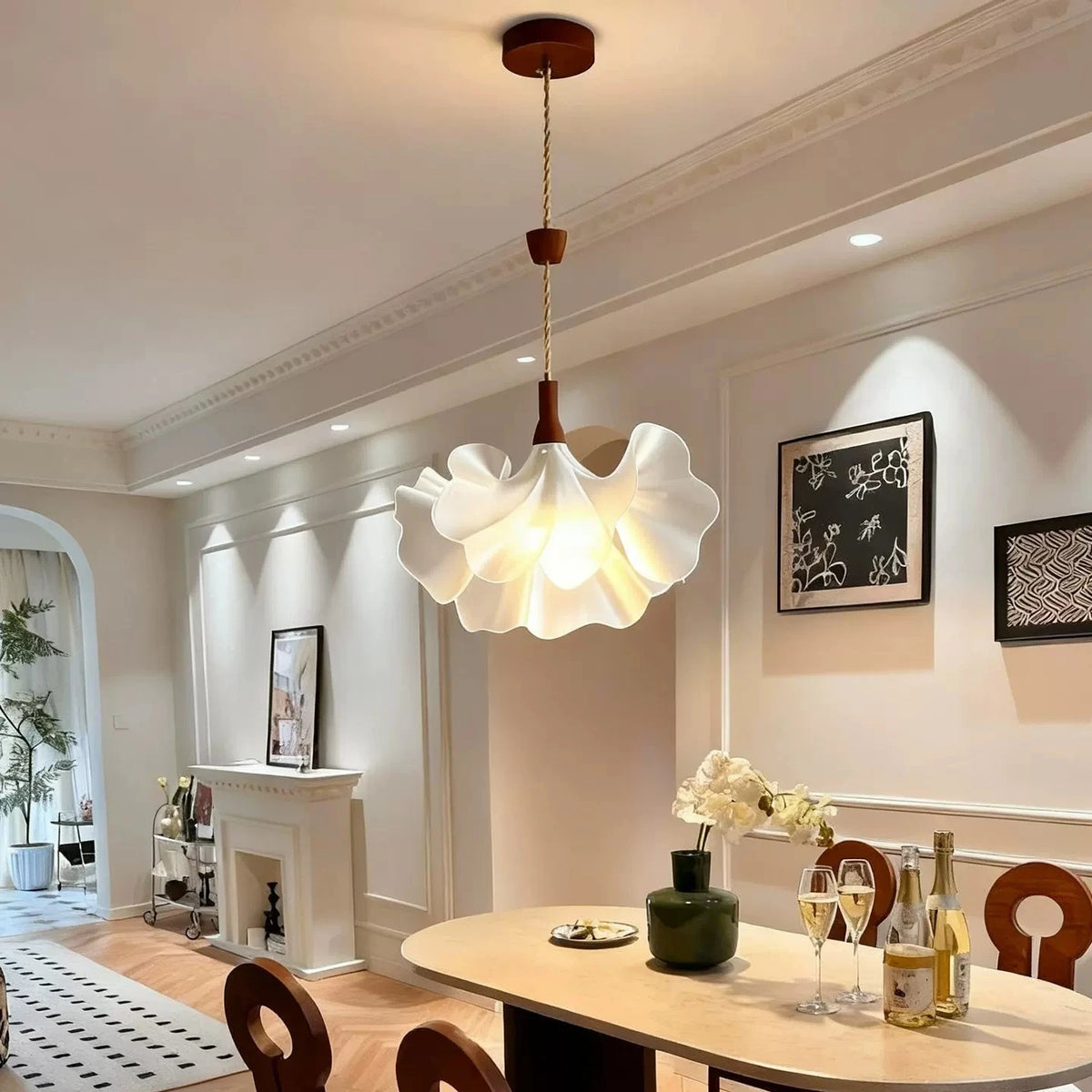 Evania Floral Pendant Light