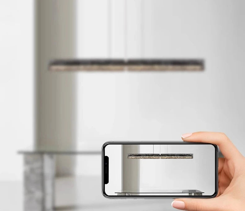 Bling Textured Glass LED Pendant Light for Dining Room