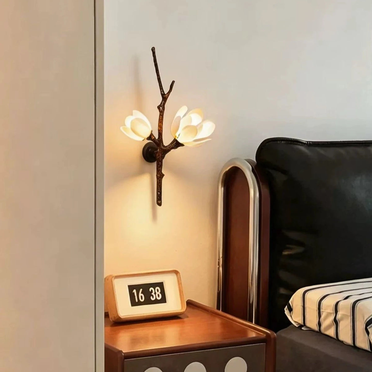 Roselle Tree Branch Floral Wall Sconce