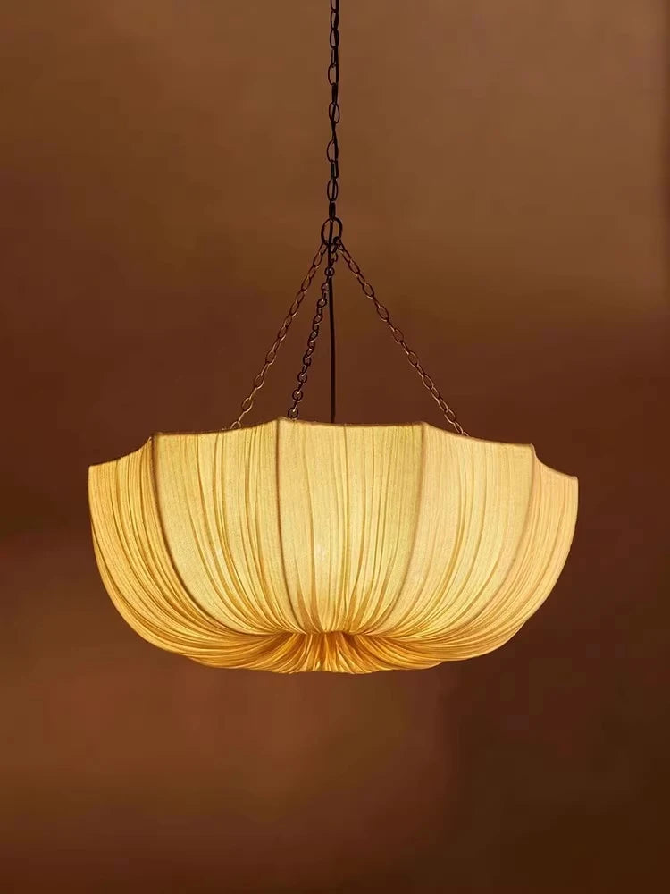 Aurelie Pleated Fabric Pendant Light