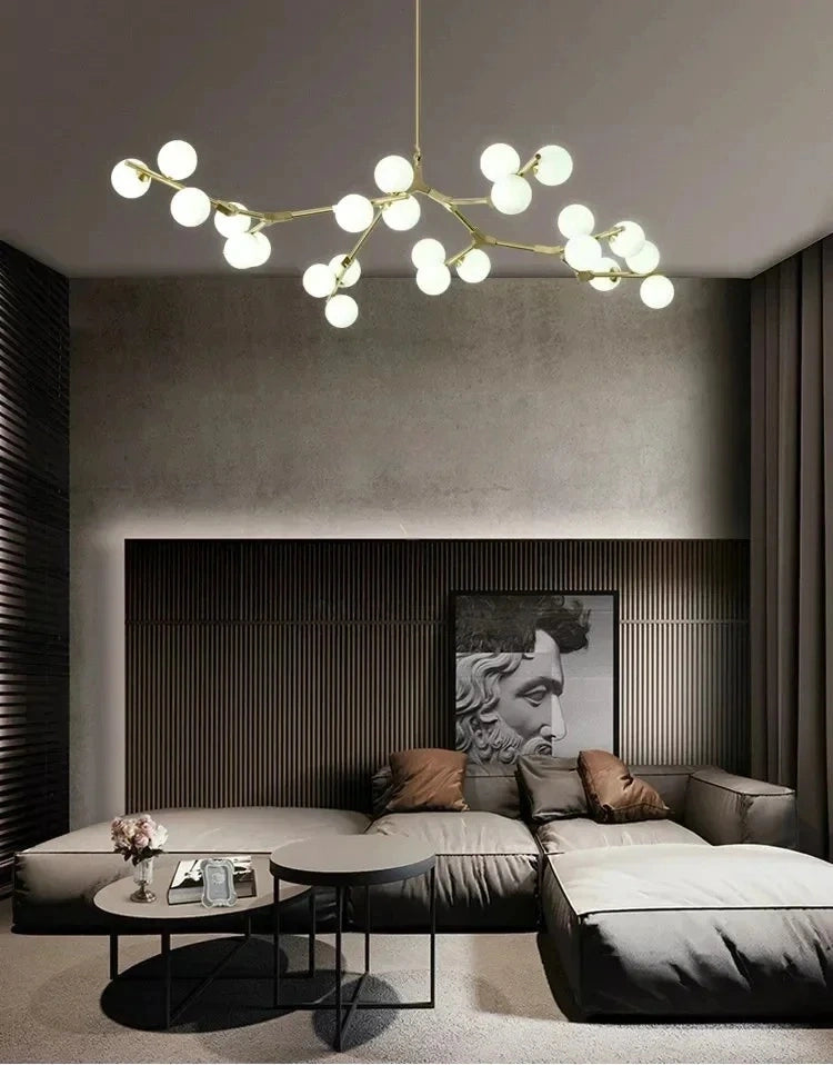 Astrid Tree Branch Adjustable Molecular Chandelier