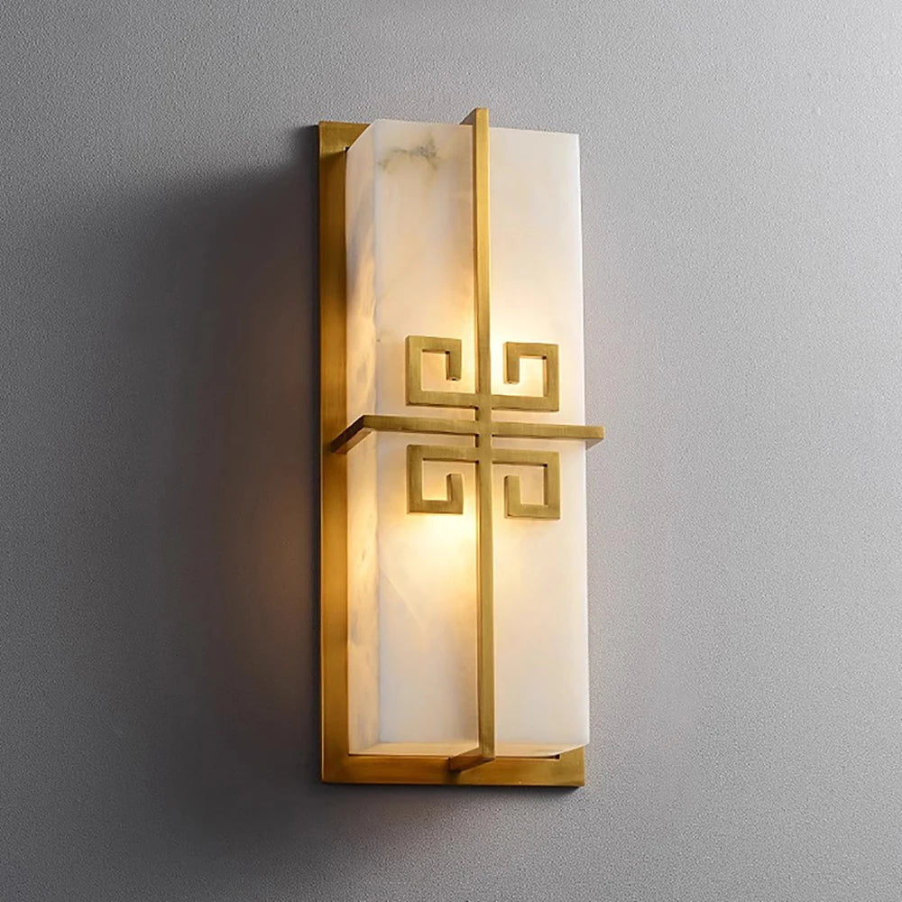 Daphne Laurel Alabaster Wall Sconce