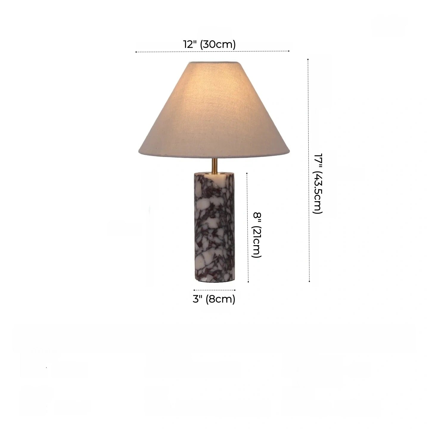 Elden Refined Marble Table Lamp