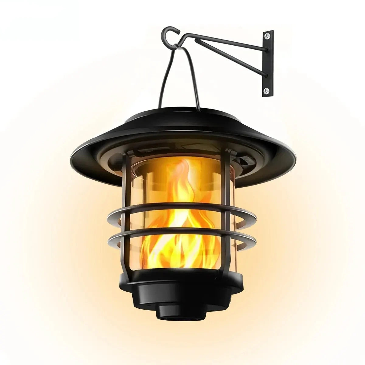 Ashford Flickering Flame Solar Wall Lantern