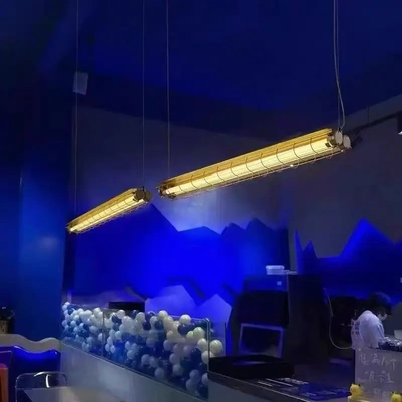 Briggs Caged Tube LED Linear Pendant Light