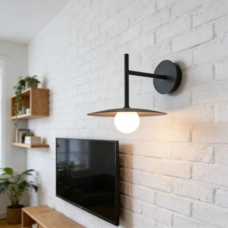 Nolan Minimalist Metal Wall Sconce