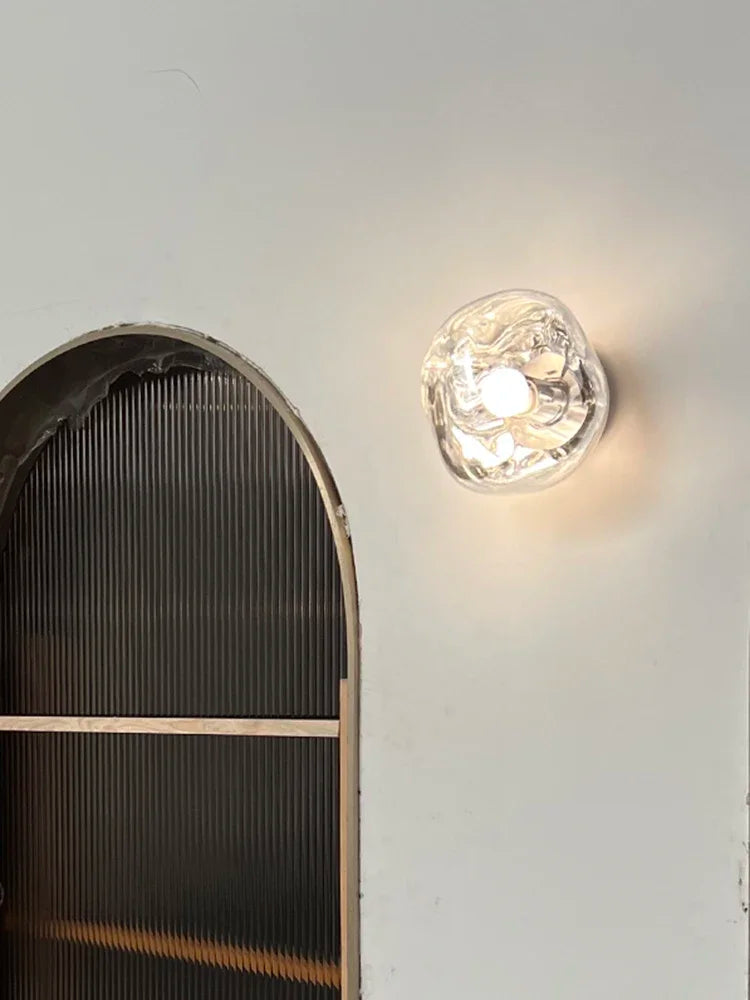 Tambora Lava Wall Sconce, Bulb Version