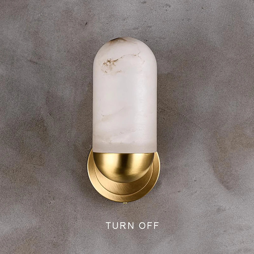 Daphne Laurel Alabaster Wall Sconce