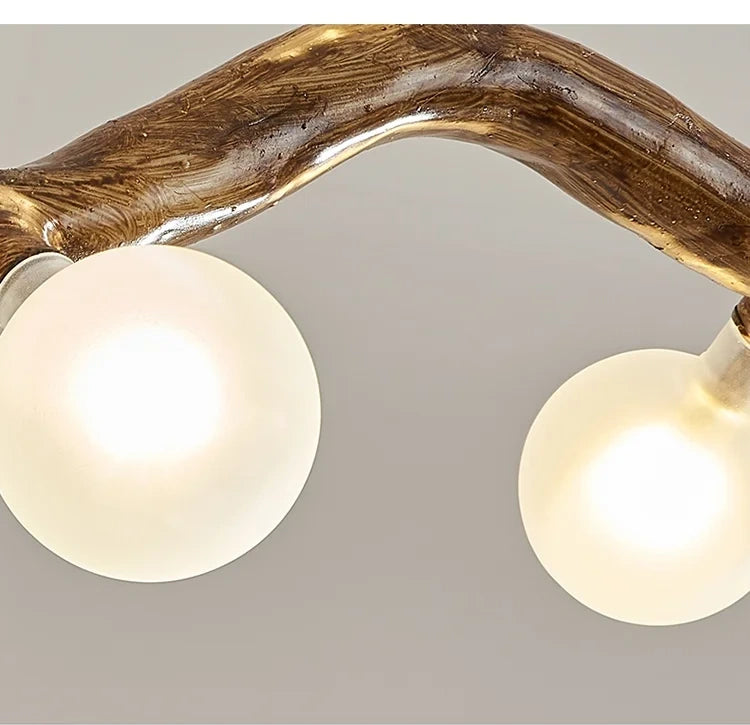 Sylvia Rustic Tree Branch Chandelier, Dimmable