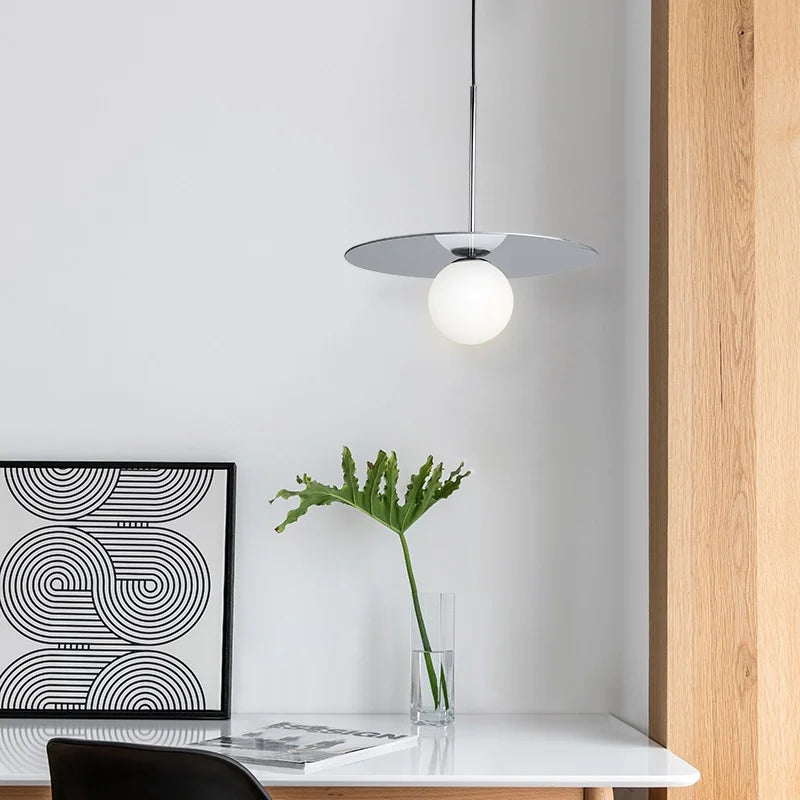 Orion Disc Globe Pendant Light