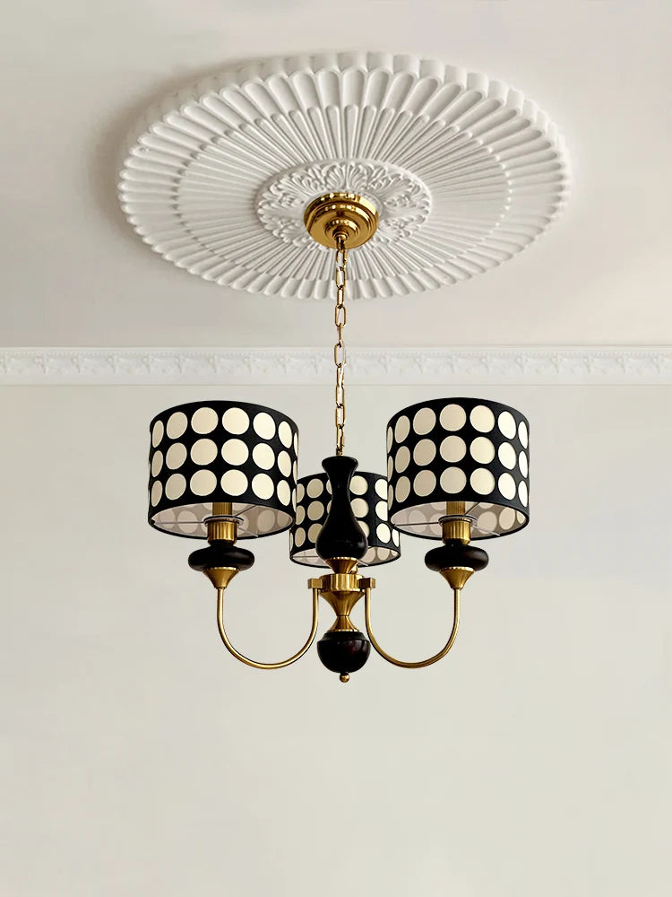 Colette Mid-Century Polka Dot Chandelier
