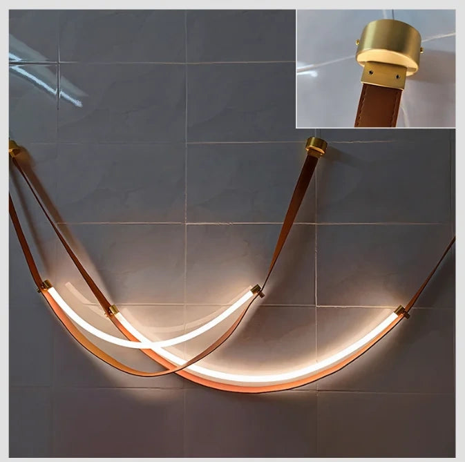 Vero Leather LED Chandelier