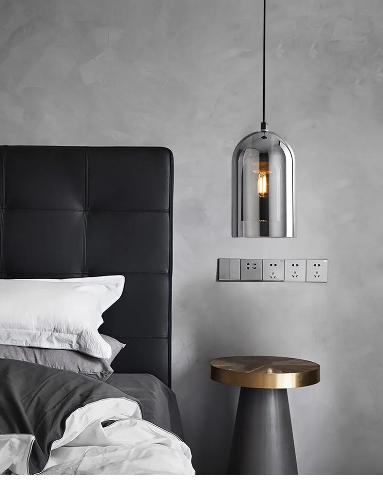 Scandinavian Dome Glass Pendant Light