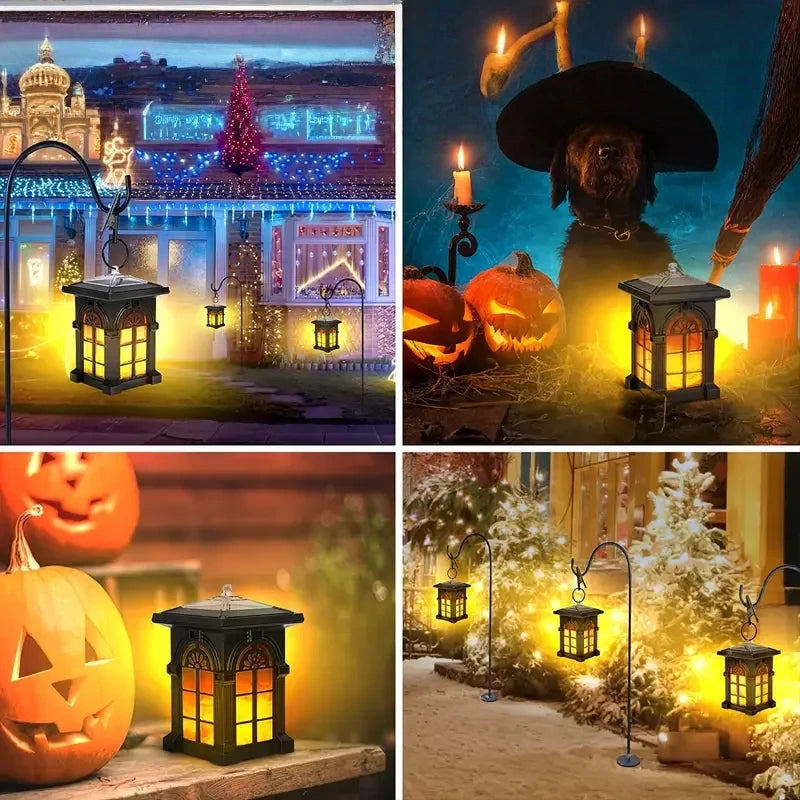 Windsor Flickering Flame Solar Hanging Lantern