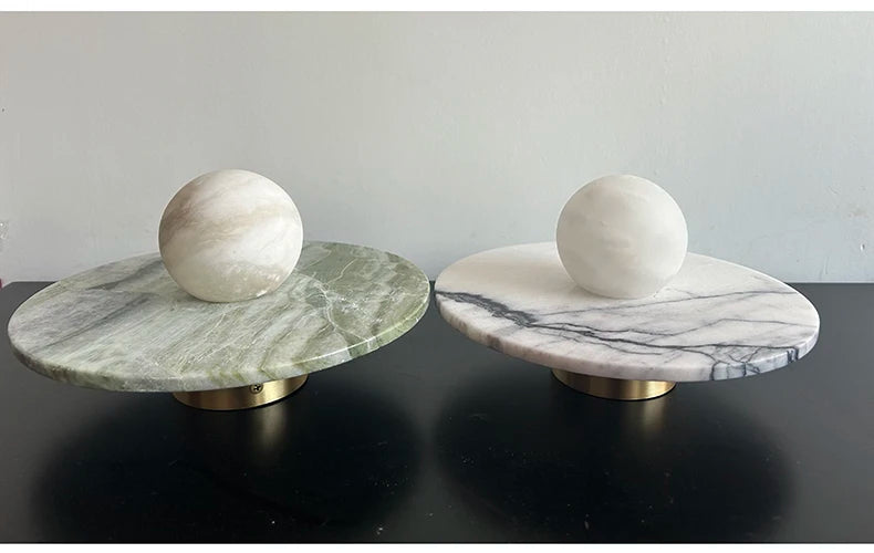 Luna Alabaster Disc Wall Light