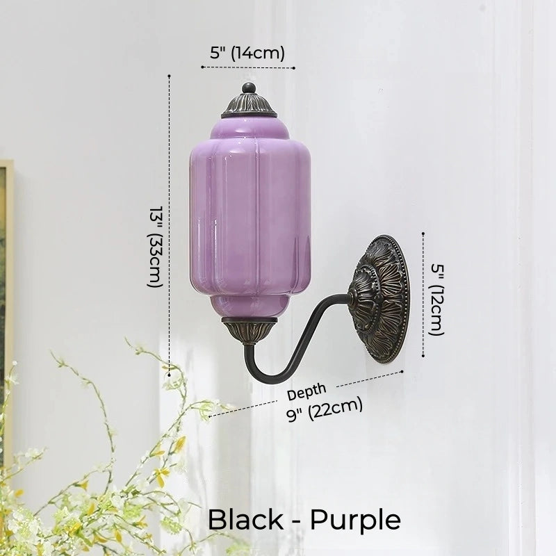 Camille Ribbed Glass Wall Sconce