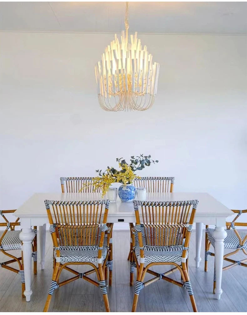 Agave Abstract Wood Chandelier
