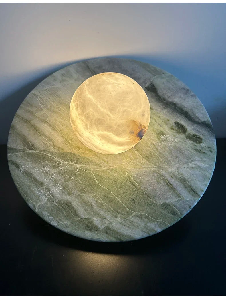 Luna Alabaster Disc Wall Light