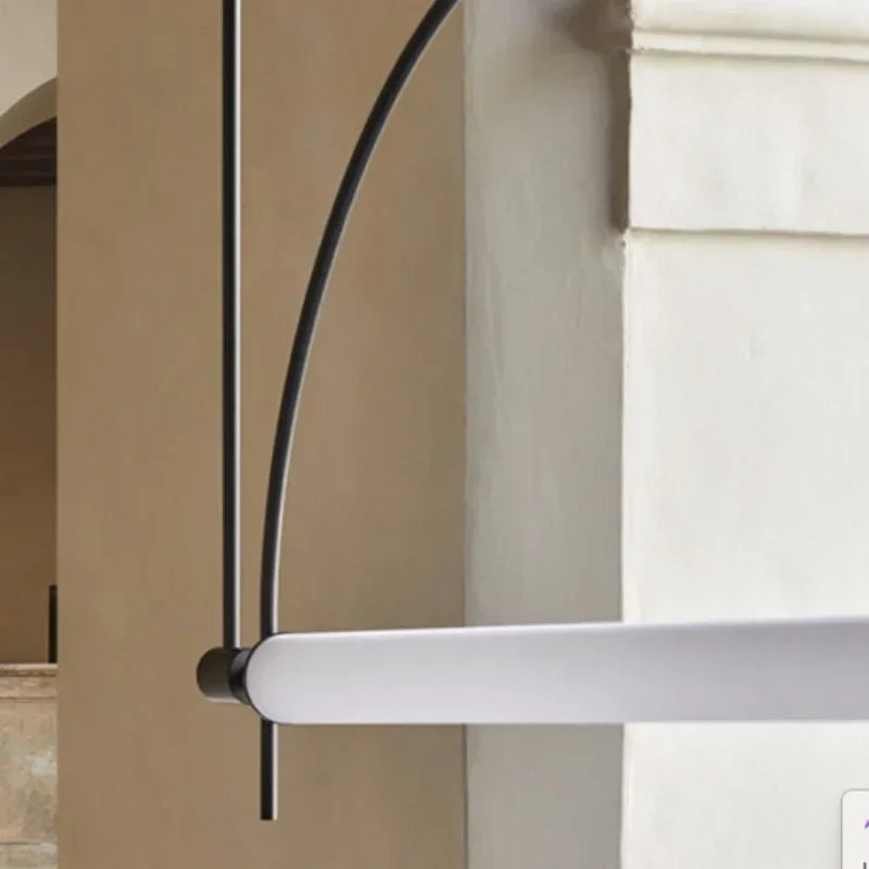 Designer Arched Linear LED Pendant Light, Dimmable