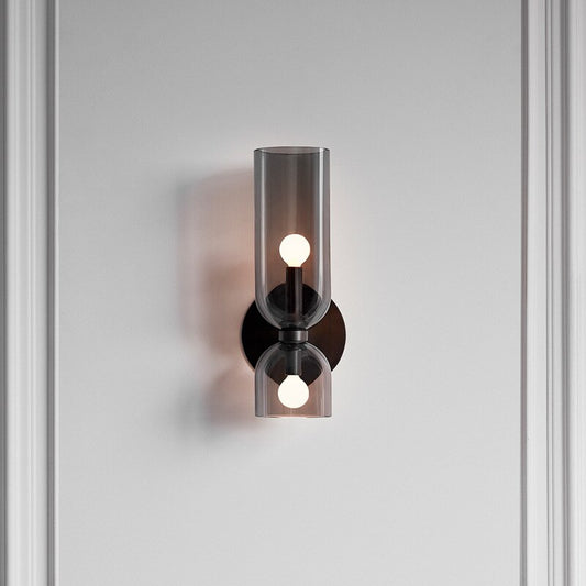Nordic Luxury Smoky Glass Wall Lamp