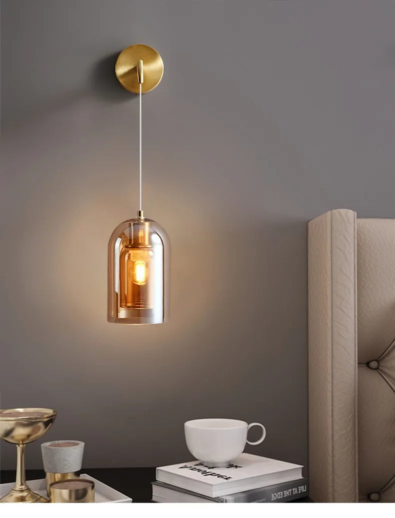 Scandinavian Dome Glass Pendant Light