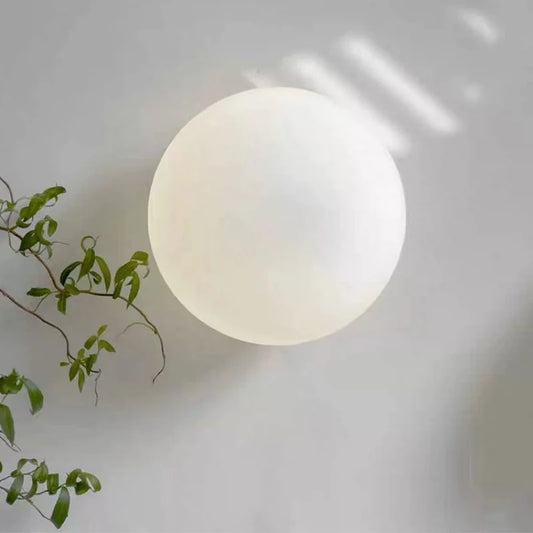 Selene Frosted Glass Globe Wall Sconce