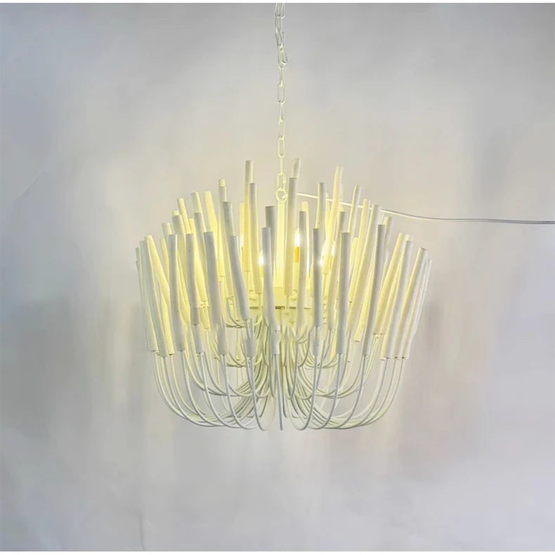 Agave Abstract Wood Chandelier