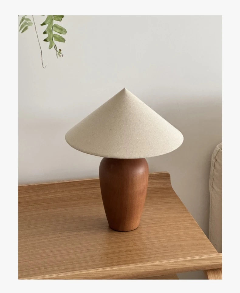 Alden Walnut Wood Table Lamp