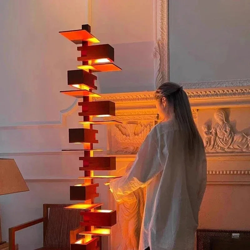 Atelier Tower Staggered Shelf Floor Lamp